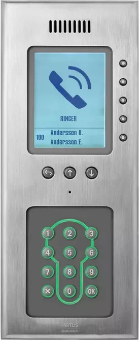Aptus porttelefon med display och knappsats